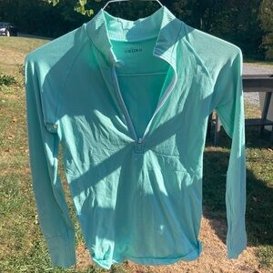 Quarter zip workout shirt